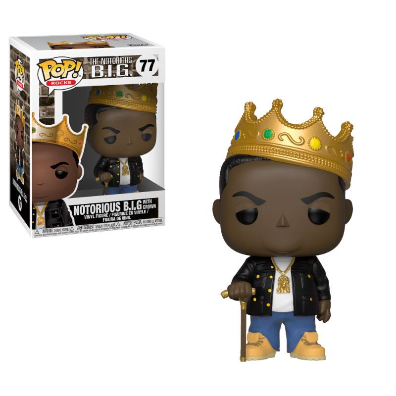 PRE ORDINE - Notorious B.I.G. POP! Rocks Vinyl Figure Notorious B.I.G. with Crown 9 cm