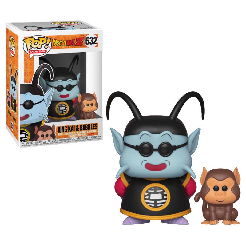 PRE ORDINE - Dragon Ball Z POP! Animation Vinyl Figure King Kai & Bubbles 9 cm