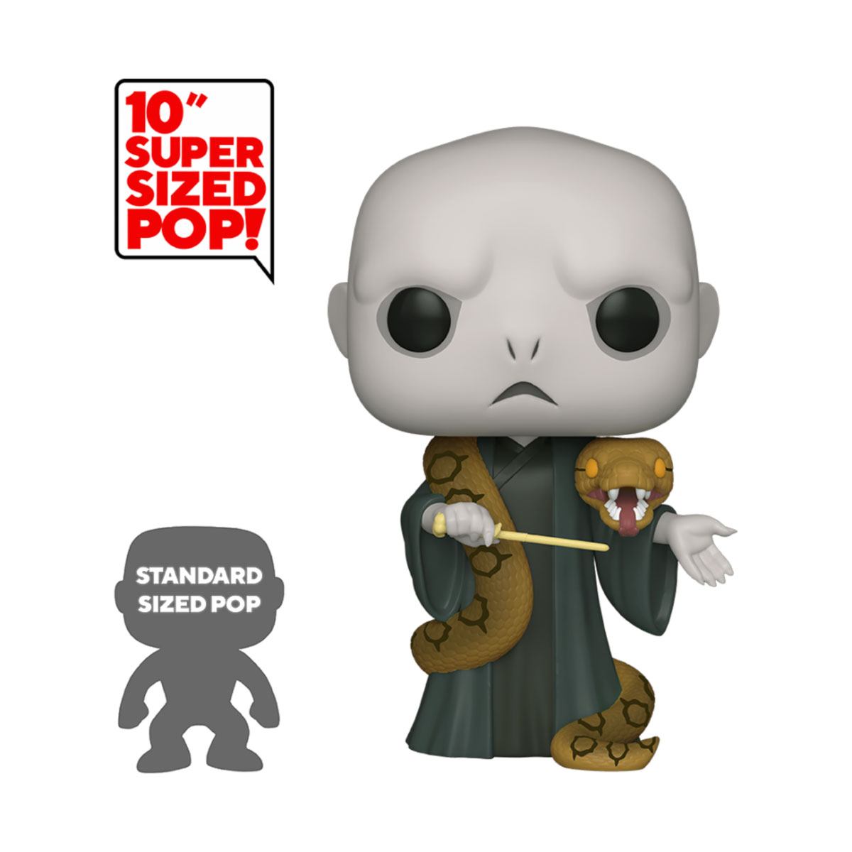 Harry Potter Super Sized POP! Movies Vinyl Figure Voldemort w/Nagini 25 cm