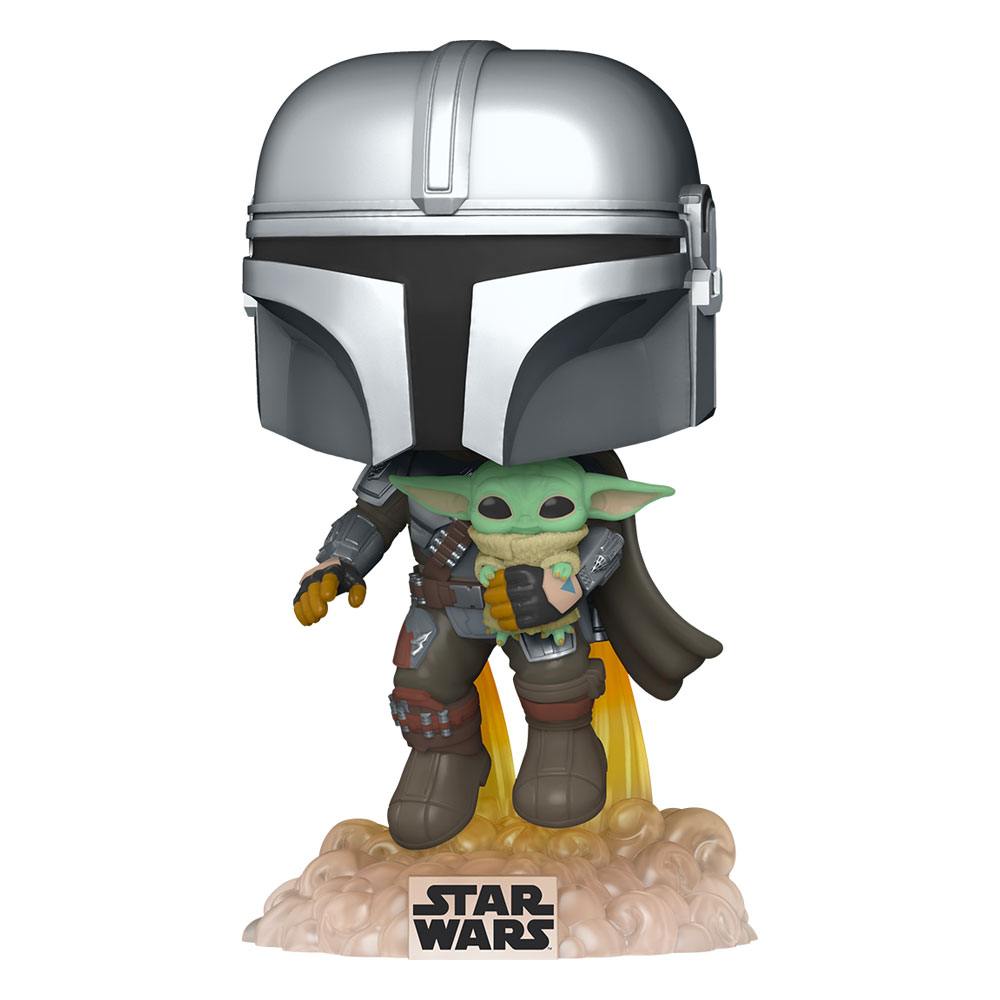 PRE ORDINE - Star Wars The Mandalorian POP! TV Vinyl Figure Mando Flying w/ Jet Pack 9 cm