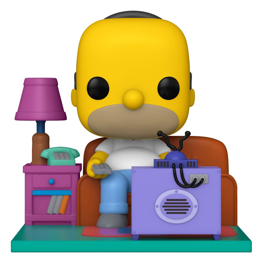PRE ORDINE - Simpsons POP! Deluxe Vinyl Figure Homer Watching TV 18 cm