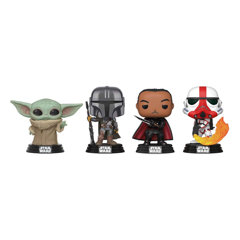 PRE ORDINE - Star Wars POP! Movies Vinyl Figure 4-Pack Mandalorian Holiday 9 cm
