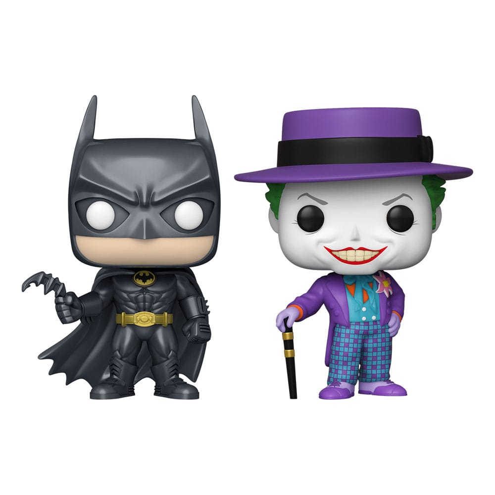 PRE ORDINE - Batman (1989) POP! Heroes Vinyl Figures 2-Pack Batman & The Joker 9 cm