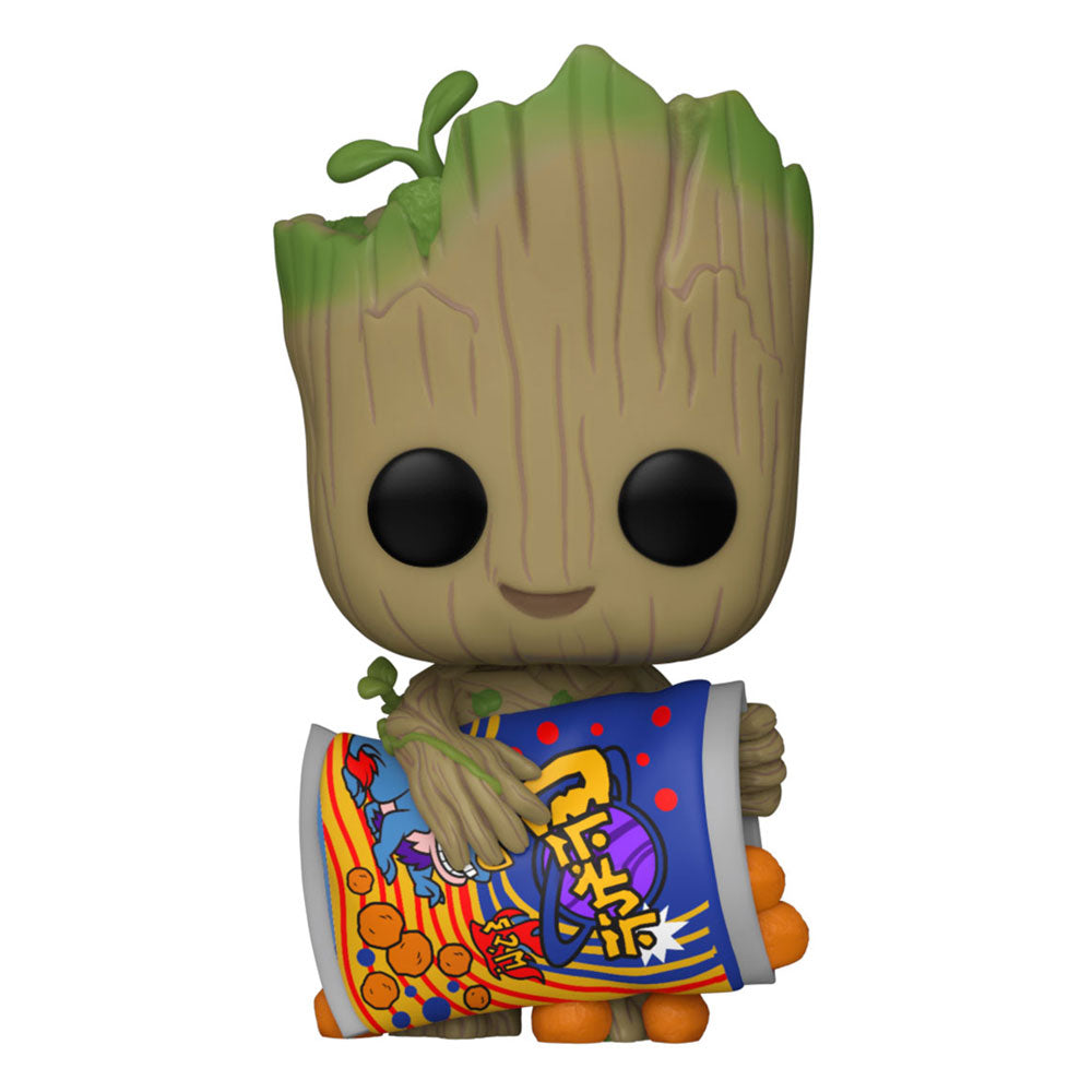 PRE ORDINE - I Am Groot POP! Vinyl Figure Groot w/Cheese Puffs 9 cm