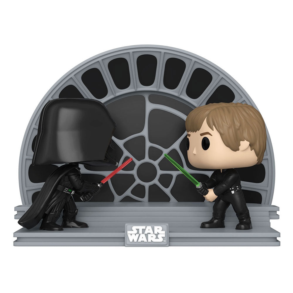 PRE ORDINE - Star Wars Return of the Jedi 40th Anniversary POP Moment! Vinyl Figures 2-Pack Luke vs Vader 9 cm