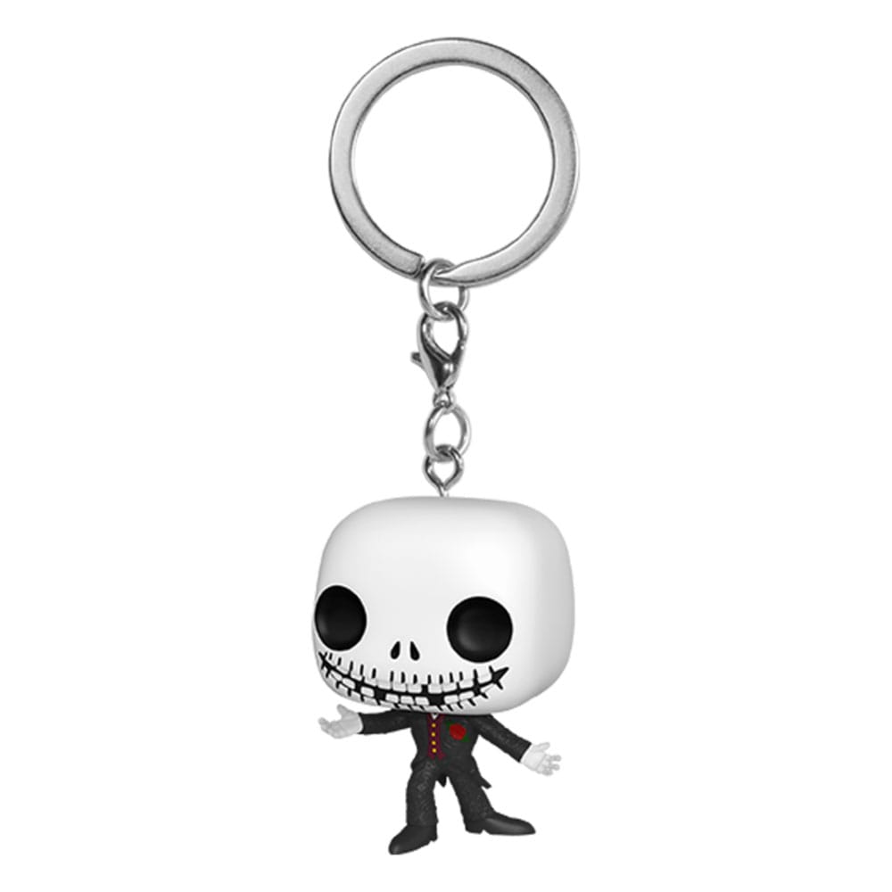 PRE ORDINE - Nightmare before Christmas 30th POP! Vinyl Keychains 4 cm Formal Jack Display (12)