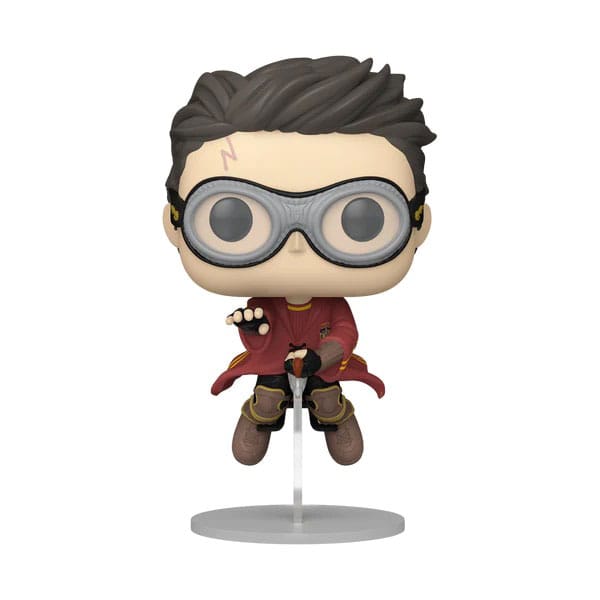 PRE ORDINE - Harry Potter POP! Movies Vinyl Figure Harry w/Broom(Quidditch) 9 cm