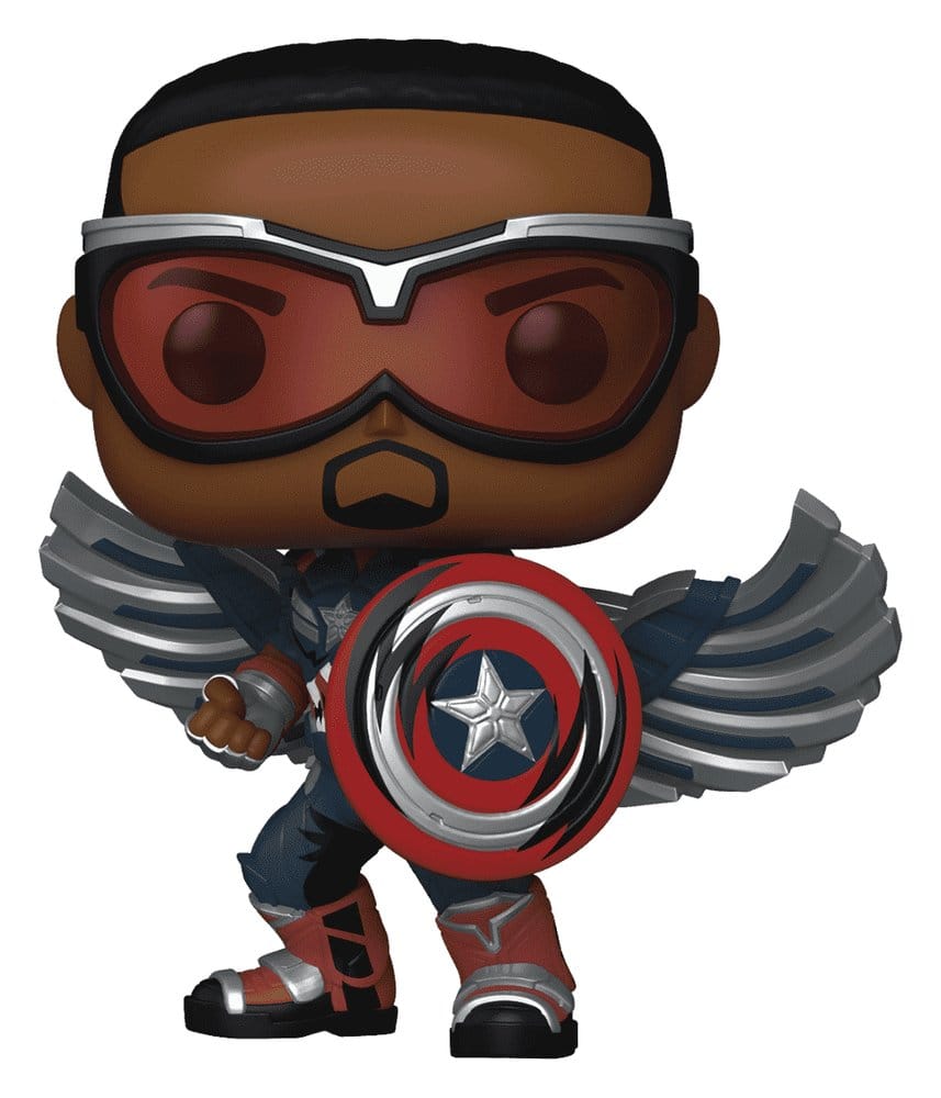 PRE ORDINE - Marvel POP! Comics Vinyl Figure Captain America (Sam Wilson) (Comic Deco) Exclusive 9 cm