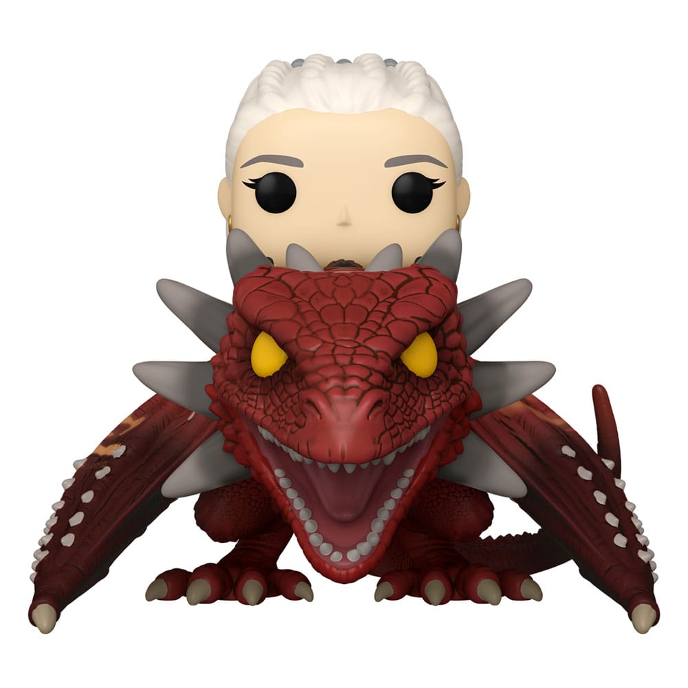 PRE ORDINE - House of the Dragon POP! Rides Deluxe Vinyl Rhaenys Targaryen with Meleys 9 cm