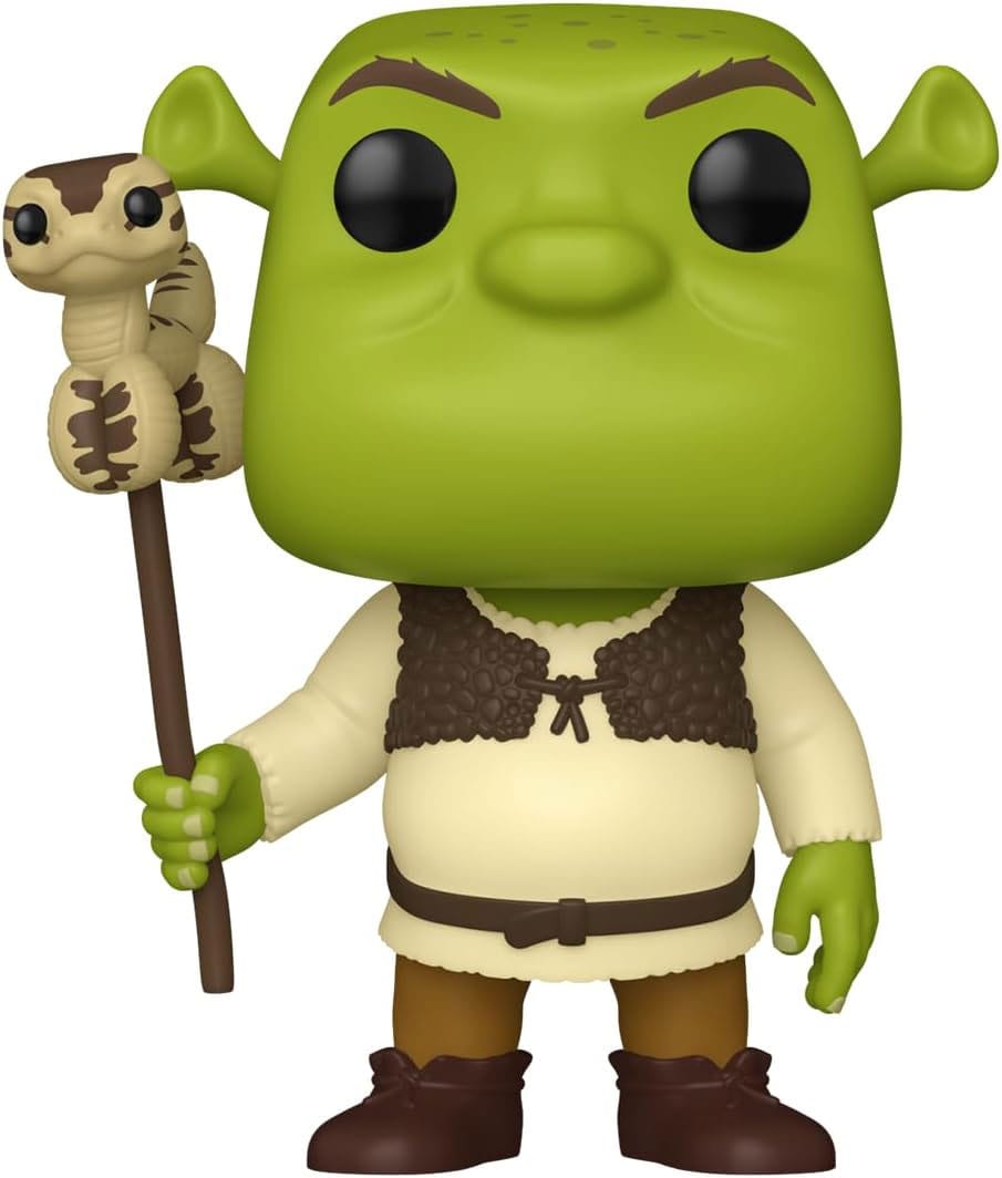 PRE ORDINE - Shrek POP! Movies Vinyl Figure 30th Anniversary Shrek w/Snake 9 cm