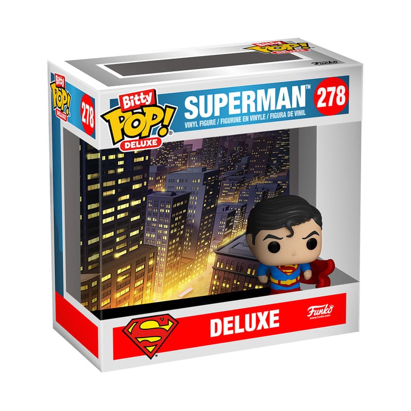 PRE ORDINE - Superman Bitty POP! Deluxe Vinyl Figure Superman(Gargoyle) Display (12) 2,5 cm