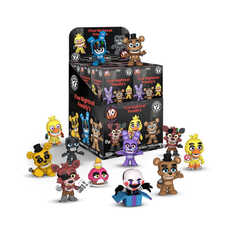 PRE ORDINE - Five Night's at Freddy Mini Figures FNAF (10y Anniversary) 5 cm Display (12)