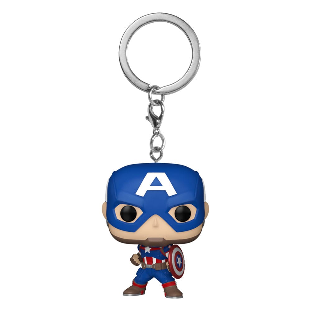 PRE ORDINE - Marvel POP! Vinyl Keychains 4 cm New Classics - Captain America Display (12)