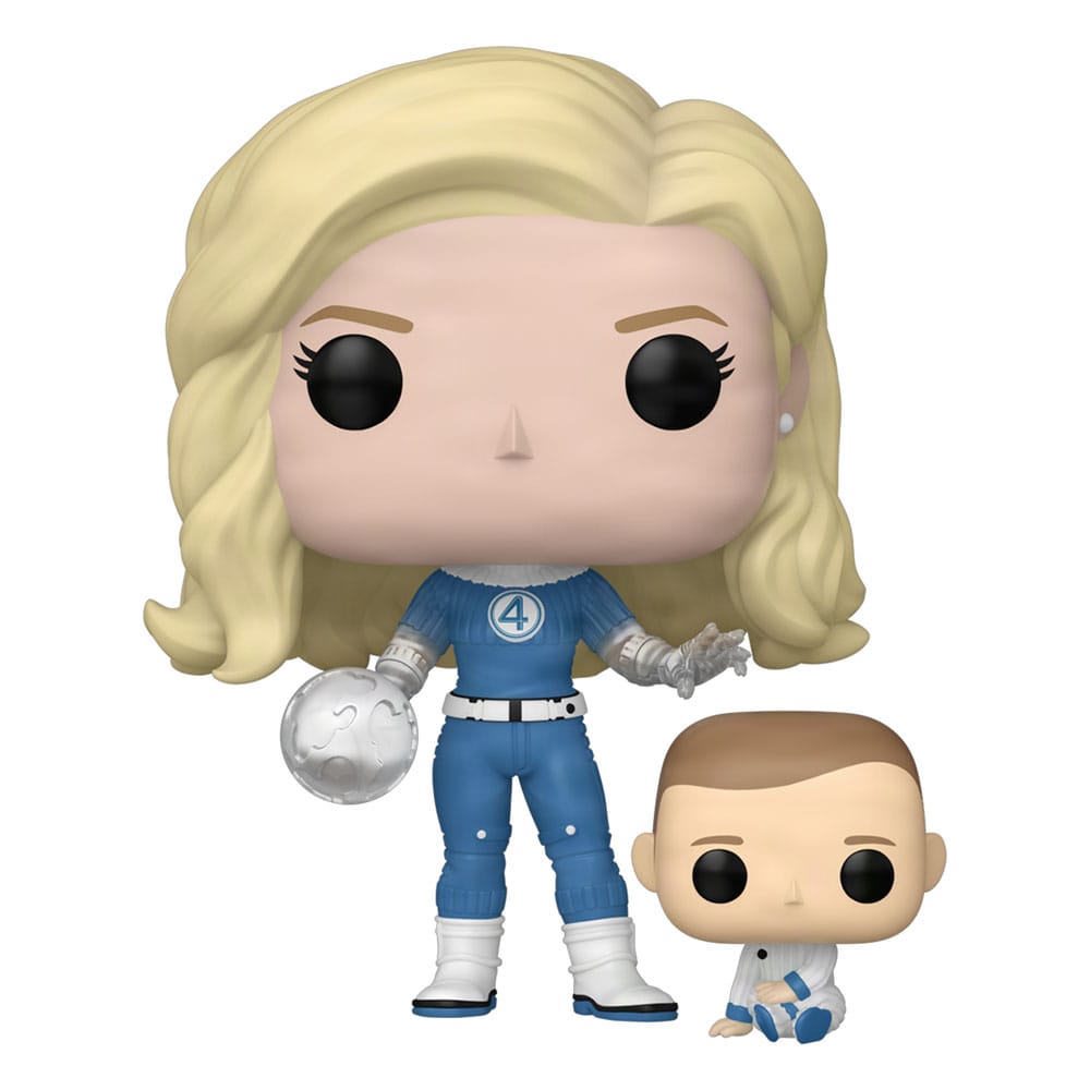 PRE ORDINE - The Fantastic Four: First Steps POP! & Buddy Marvel Vinyl Figure Invisible Woman & Franklin 9 cm