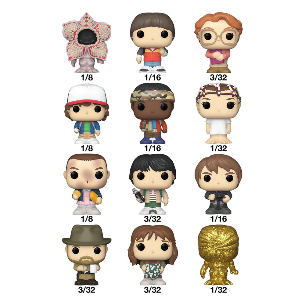 PRE ORDINE - Stranger Things Bitty POP! Vinyl Figure Display (32) PDQ 2,5 cm