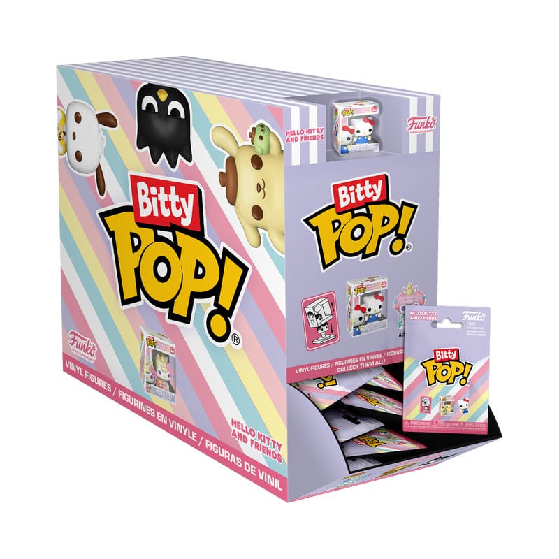 PRE ORDINE - Sanrio Bitty POP! Vinyl Figure Display (32) PDQ 2,5 cm