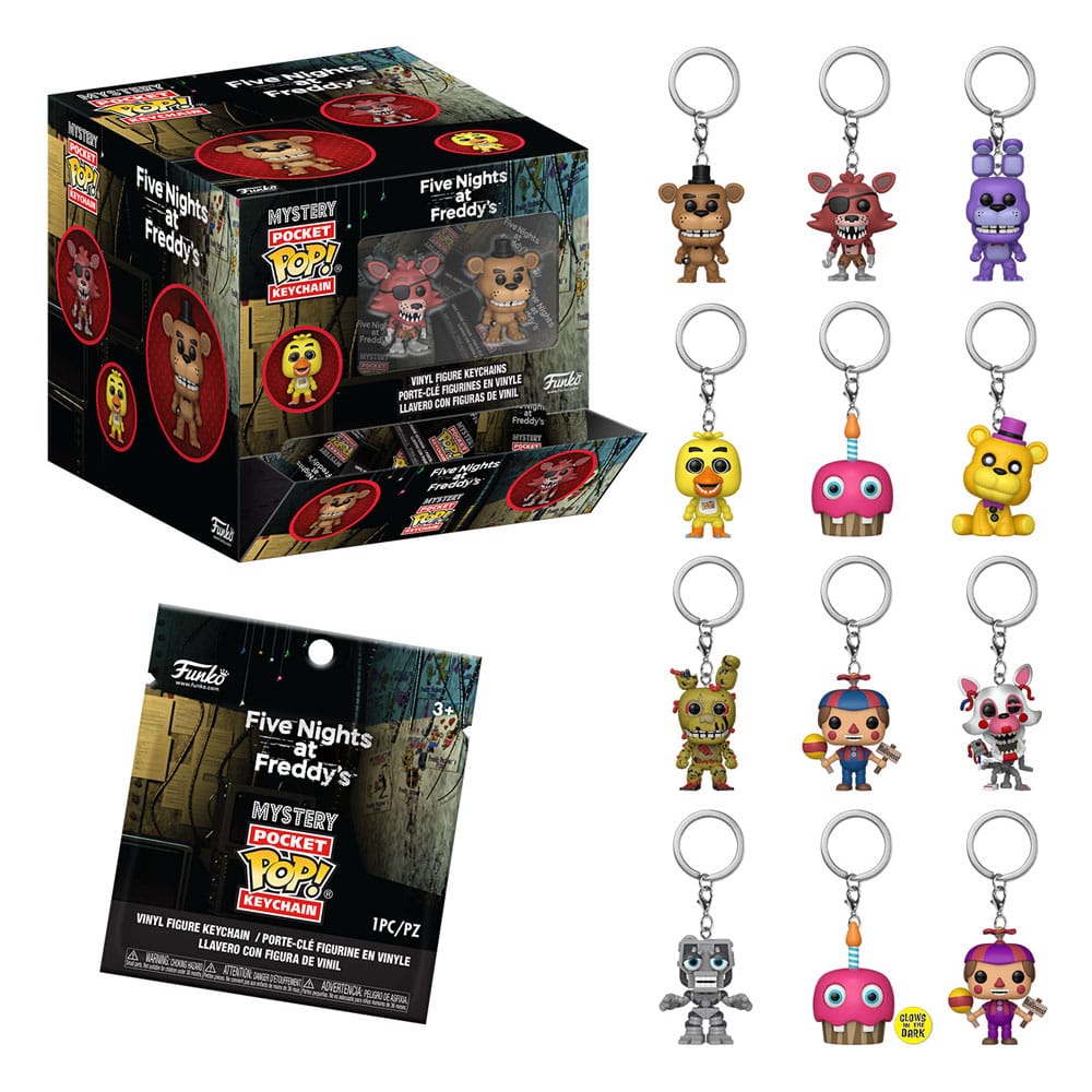 PRE ORDINE - Five Nights at Freddy's POP! Vinyl Keychains 4 cm Classic Display (12)
