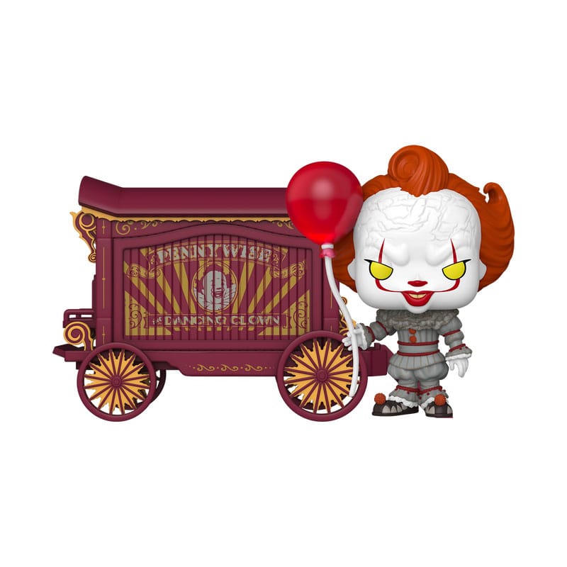 PRE ORDINE - It-Welcome to Derry POP! Town Vinyl Figure Pennywise & Wagon 9 cm