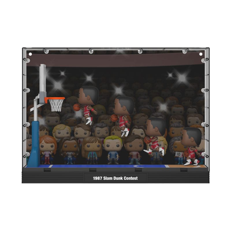 PRE ORDINE - NBA POP Moments Deluxe Vinyl Figures Bulls-MJ('87 Dunk Contest) 9 cm