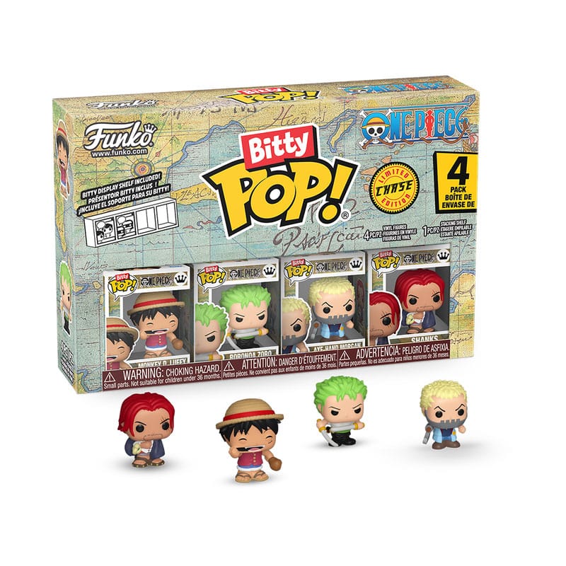 PRE ORDINE - One Piece Bitty POP! Vinyl Figure 4-Pack Luffy 2,5 cm