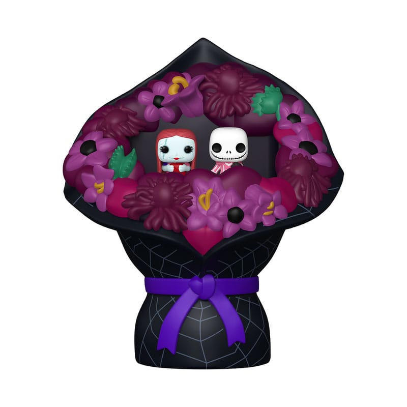 PRE ORDINE - The Nightmare Before Christmas Bitty POP! Bouquet Vinyl Figure 2-Pack Sally & Jack Skellington (Valentine) 4 cm
