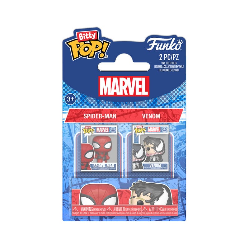 PRE ORDINE - Spider-Man Bitty POP! Vinyl Figure 2-Pack Spider-Man&Vnm 2,5 cm