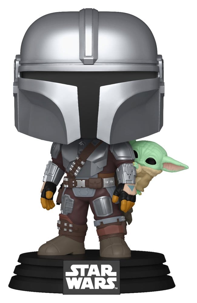 PRE ORDINE - Star Wars: The Mandalorian and Grogu POP! Vinyl Bobblehead Figure The Mandalorian with Grogu 9 cm