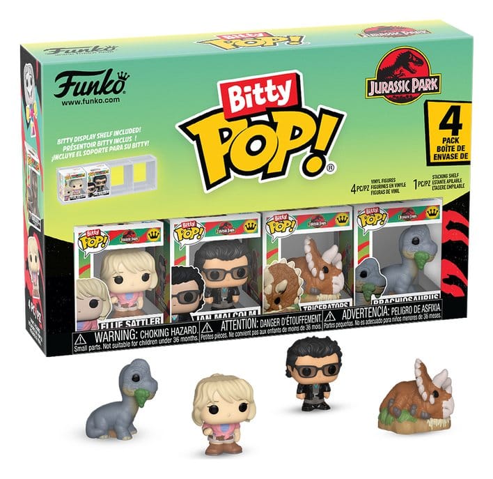 PRE ORDINE - Jurassic Park Bitty POP! Vinyl Figure 4-Pack Triceratops 2,5 cm