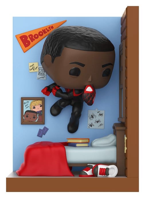 PRE ORDINE - Marvel POP! Nooks Vinyl Diorama Miles in Bedroom 16 cm