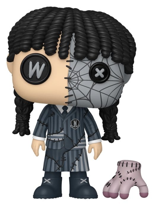 PRE ORDINE - Wednesday POP! Televison Vinyl Figure Patchwork: Wednesday with Thing 9 cm
