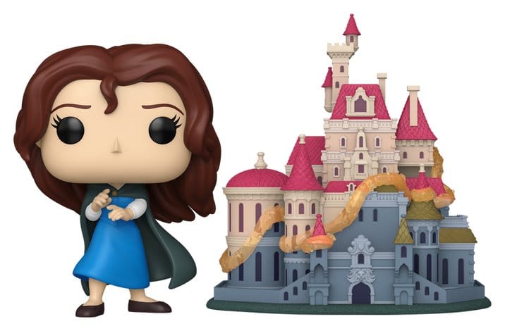 PRE ORDINE - Beauty and the Beast POP! Town Vinyl Figures Belle with Castle 9 cm