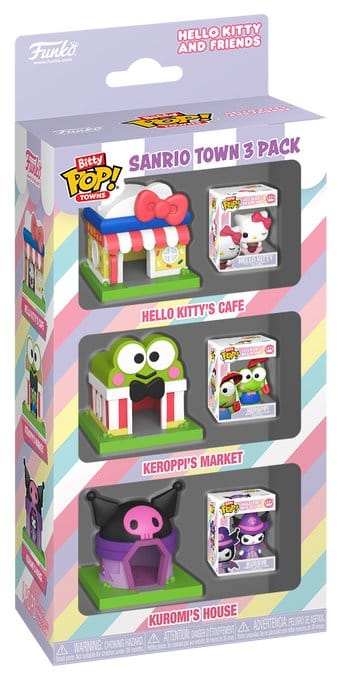 PRE ORDINE - Sanrio Bitty POP! Towns Vinyl Figure 3-Pack SanrioTown