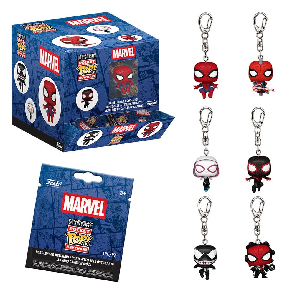 PRE ORDINE - Spider-Man Pocket POP! Keychain Blind Box Assortment (12)