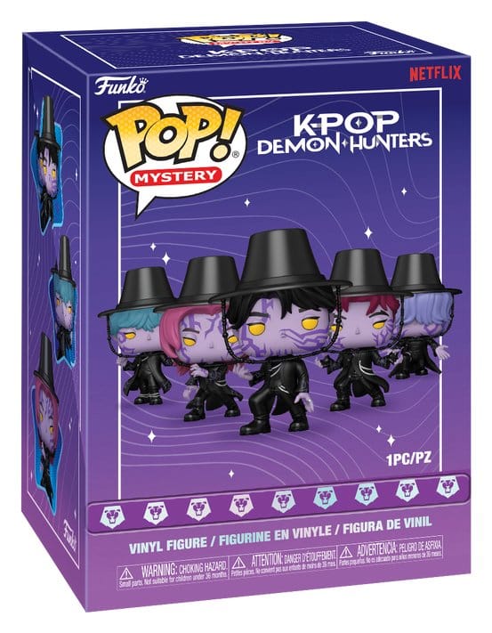 KPop Demon Hunters POP! Mystery Vinyl Figures 6pcPDQBox 9 cm Blind Box Assortment (6)