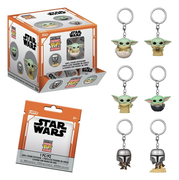 PRE ORDINE - Star Wars POP! Vinyl Keychains The Mandalorian 4 cm Display (12)