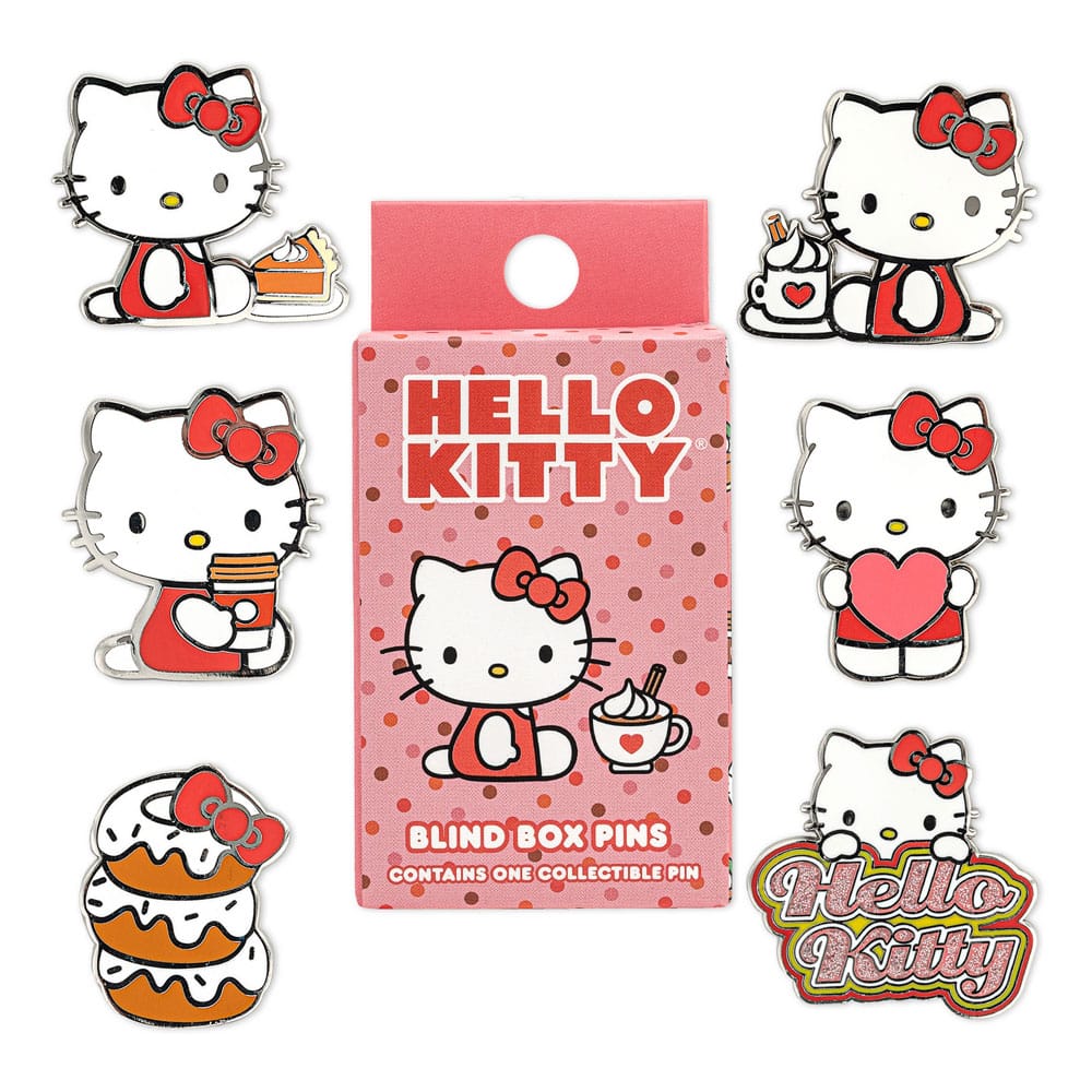 PRE ORDINE - Hello Kitty POP! Enamel Pins Characters 3 cm Assortment (12)