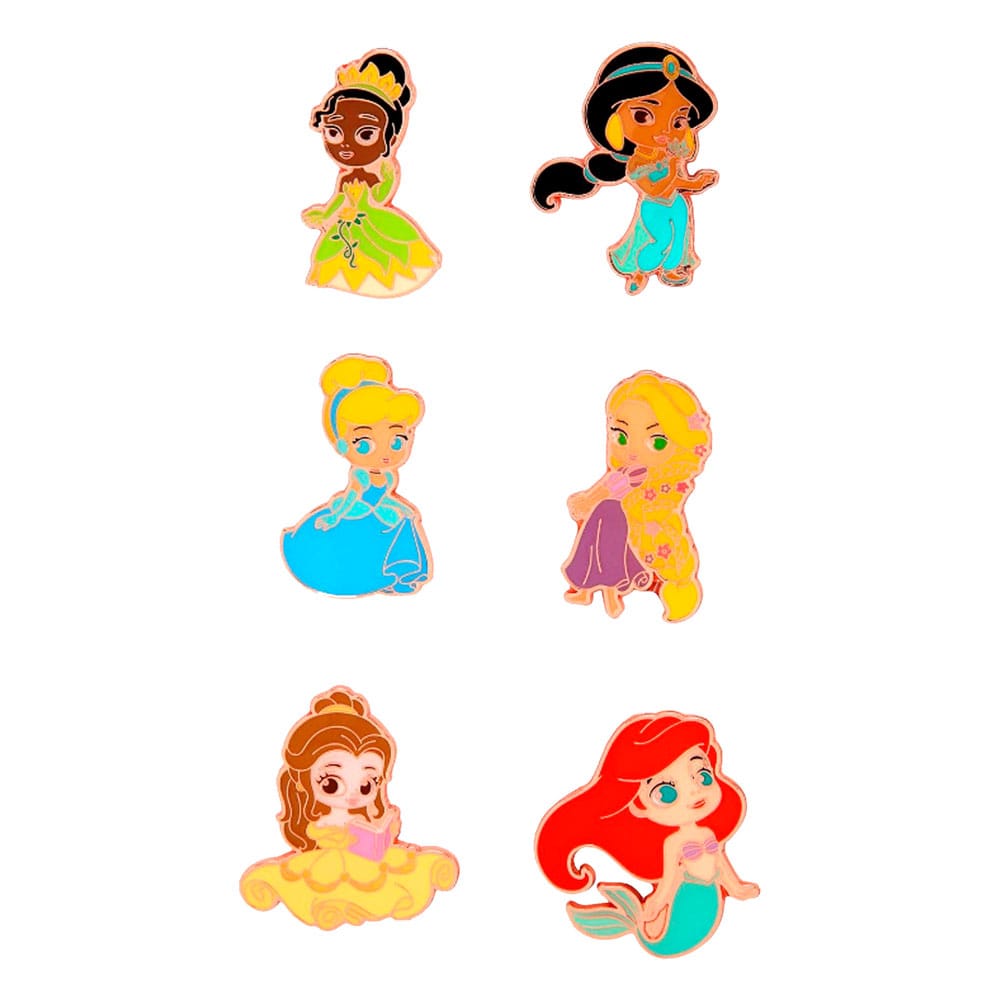 PRE ORDINE - Disney Loungefly POP! Enamel Pins Princess Chibi 4 cm Assortment (12)
