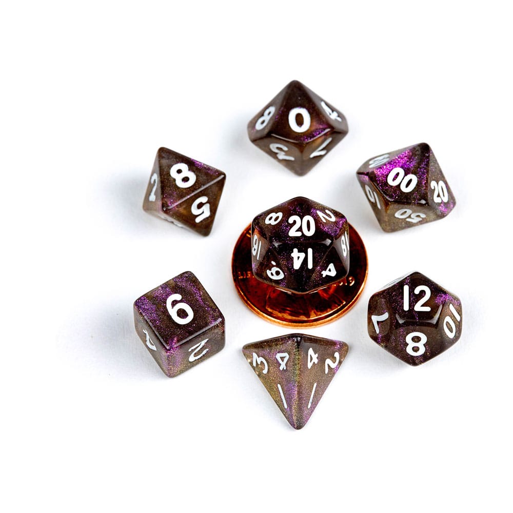 PRE ORDINE - FanRoll Mini Dice Set Stardust Supervolcano (7)
