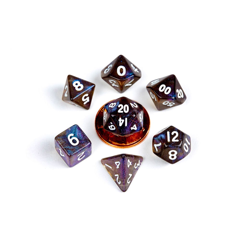 PRE ORDINE - FanRoll Mini Dice Set Stardust Galaxy (7)