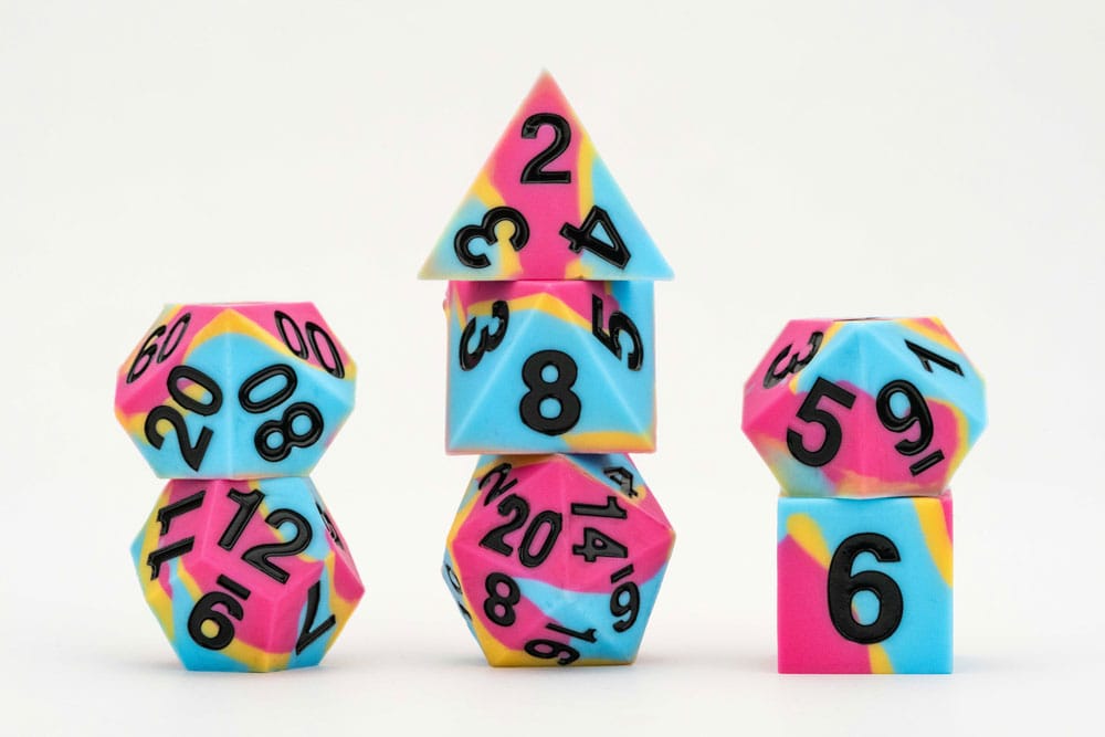 PRE ORDINE - MDG Dice Set Pride Pansexual Flag
