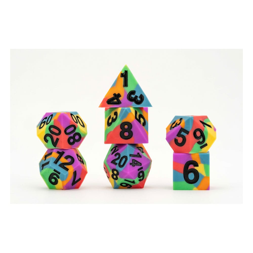 PRE ORDINE - MDG Dice Set Pride Rainbow Flag