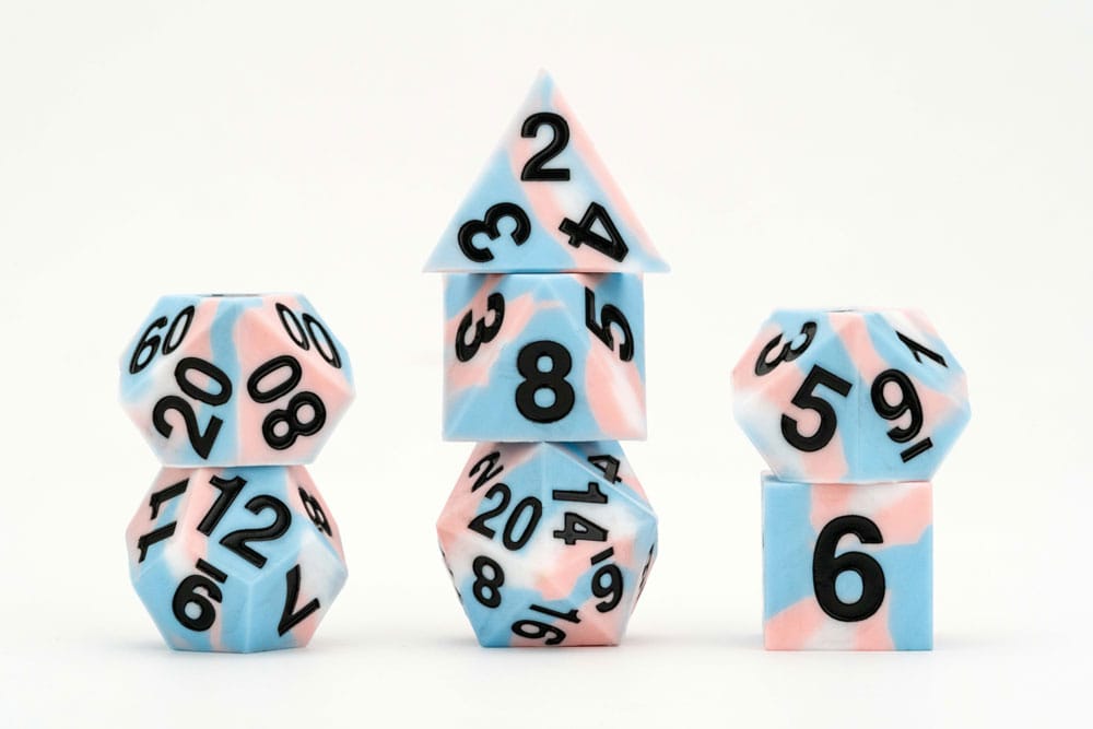 PRE ORDINE - MDG Dice Set Pride Transgender Flag