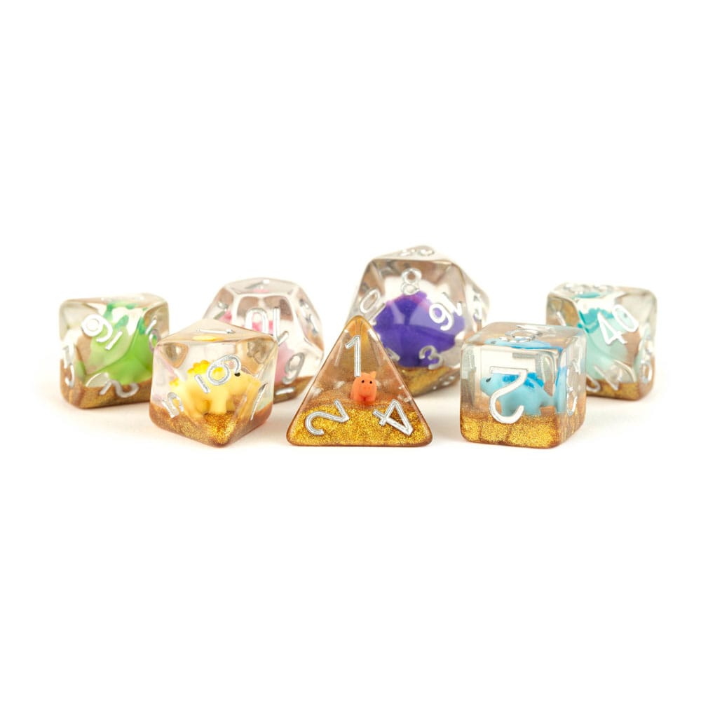 PRE ORDINE - FanRoll Dice Set Rainbow Dinosaur (7)