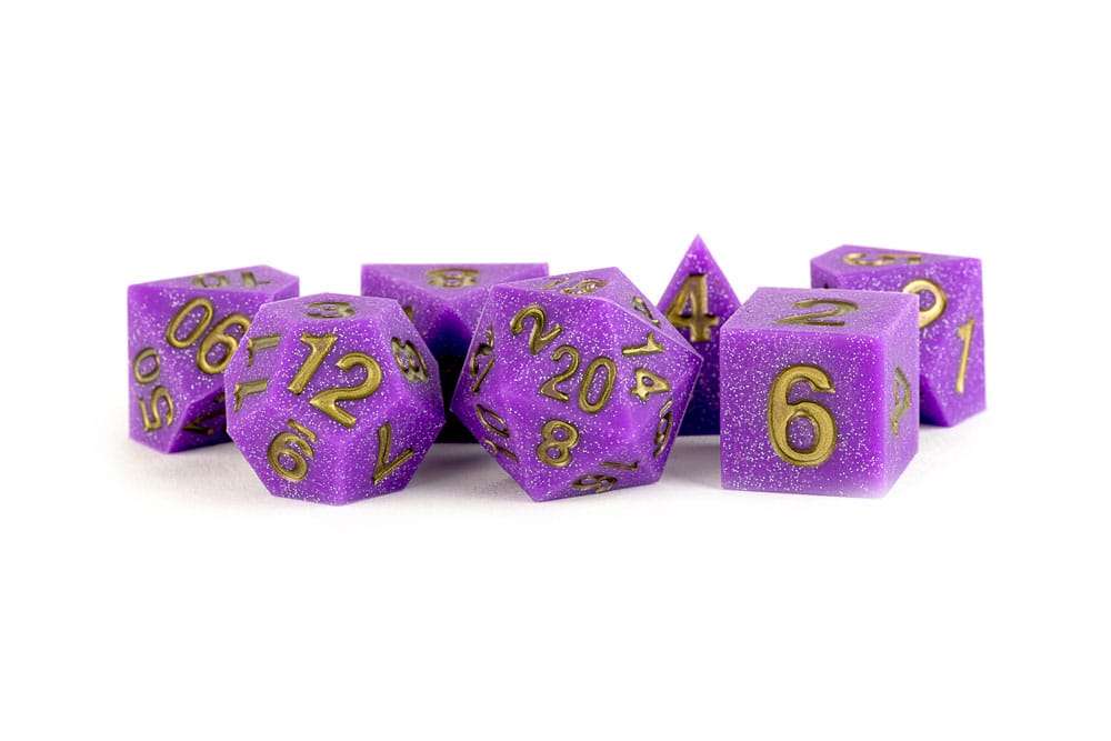 PRE ORDINE - FanRoll Sharp Edge Silicone Dice Set Regal Ricochet (7)