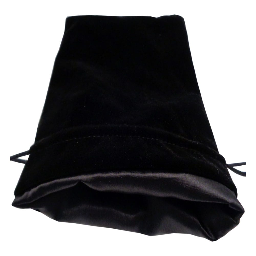 PRE ORDINE - FanRoll Dice Bag Velvet Black with Black Satin Large