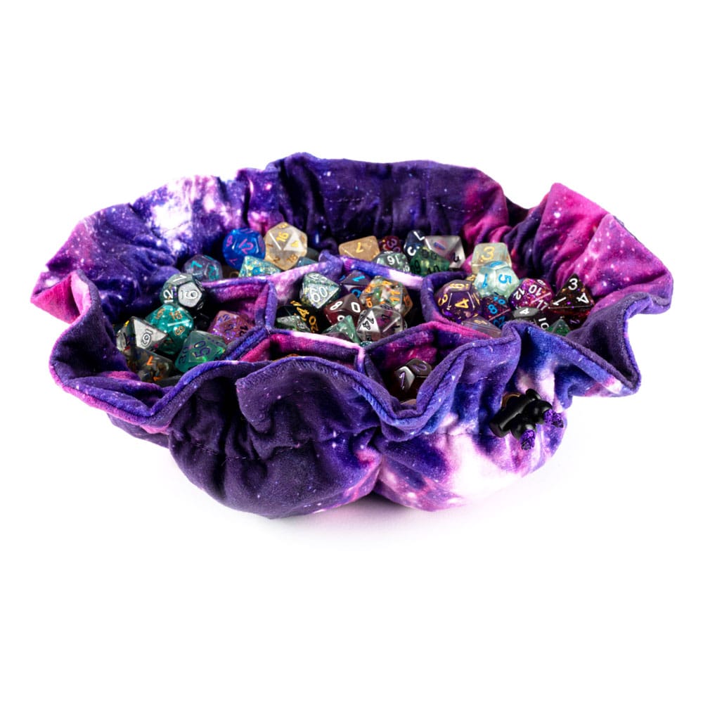 PRE ORDINE - FanRoll Dice bag with compartments Velvet Nebula