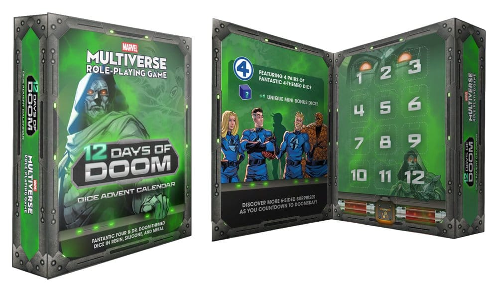 PRE ORDINE - Marvel Multiverse RPG Advent Calendar 12 Days of Doom Dice