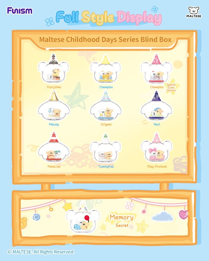 PRE ORDINE - Maltese Childhood Days Series Mini Figure Blind Box Display (8)