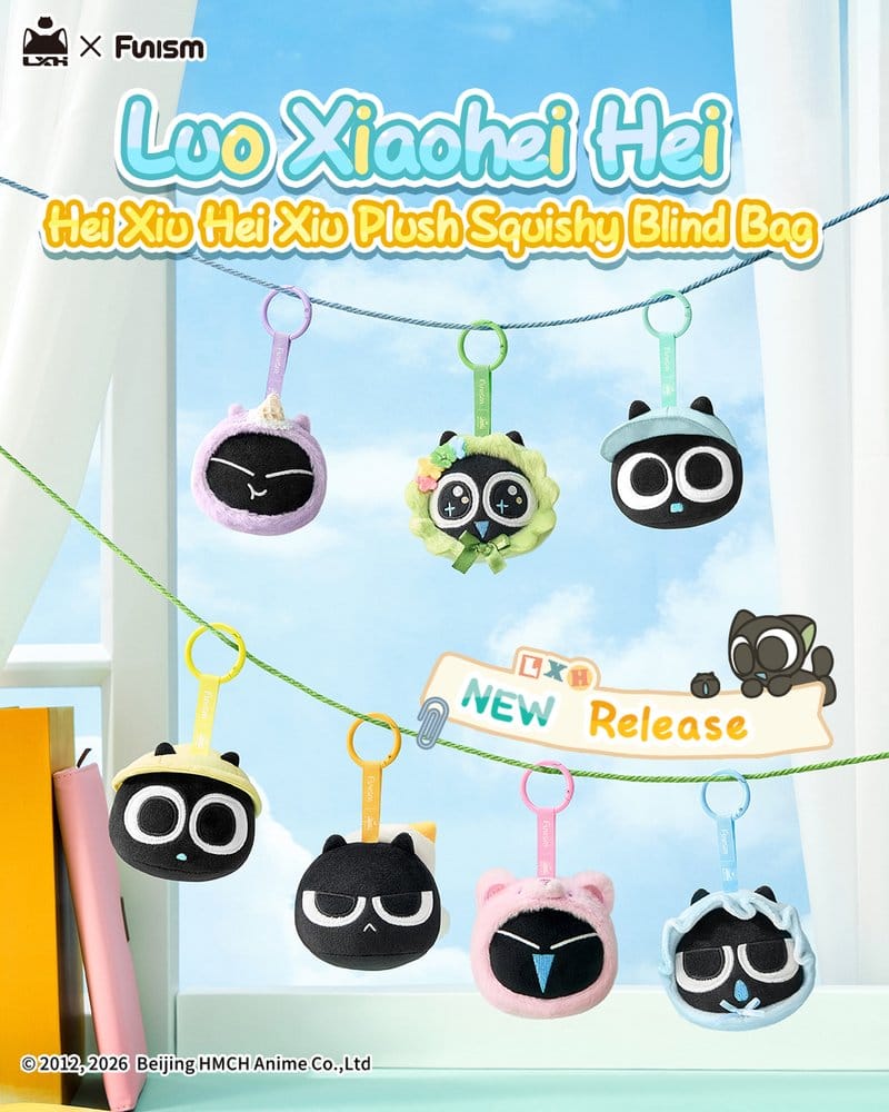 PRE ORDINE - Luo Xiaohei Hei Xiu Hei Xiu Plush Figure Squishy Blind Bag Display (6)