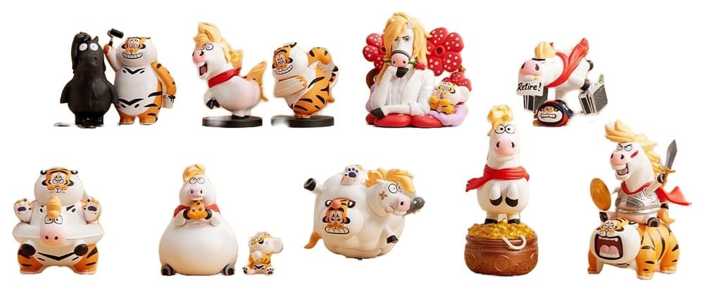 PRE ORDINE - Alexander The Fat TigerBlind Box Mini Figures The Real Crazy Horse Display (8)